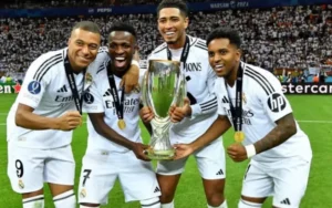 Read more about the article Kylian Mbappé Gets Massive Praise from Jude Bellingham After Real Madrid’s Super Cup Success!