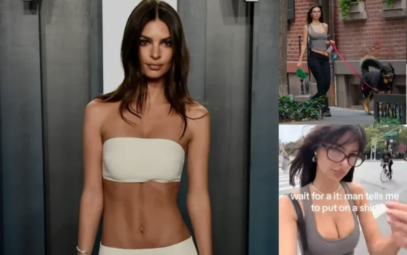 Read more about the article Emily Ratajkowski’s Bold Reaction to ‘Wear a Shirt’ Critique Goes Viral!