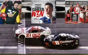 Read more about the article Harrison Burton Shocks the World with Historic Win No. 100 for Wood Brothers Racing!