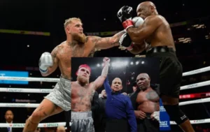 Read more about the article Jake Paul Triumphs Over Boxing Legend Mike Tyson: A Fight for the Ages